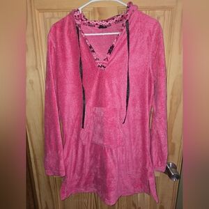 Steve Madden Pink Teddy Sweatshirt